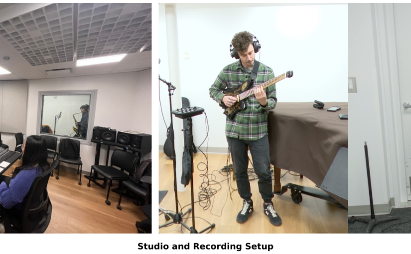 photo of the recording studio setup